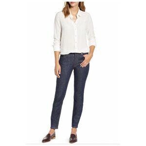 EVERLANE Mid Rise Skinny Jeans NWT $68 Rinse 5-Pocket Slim Leg Women's Size 25R
